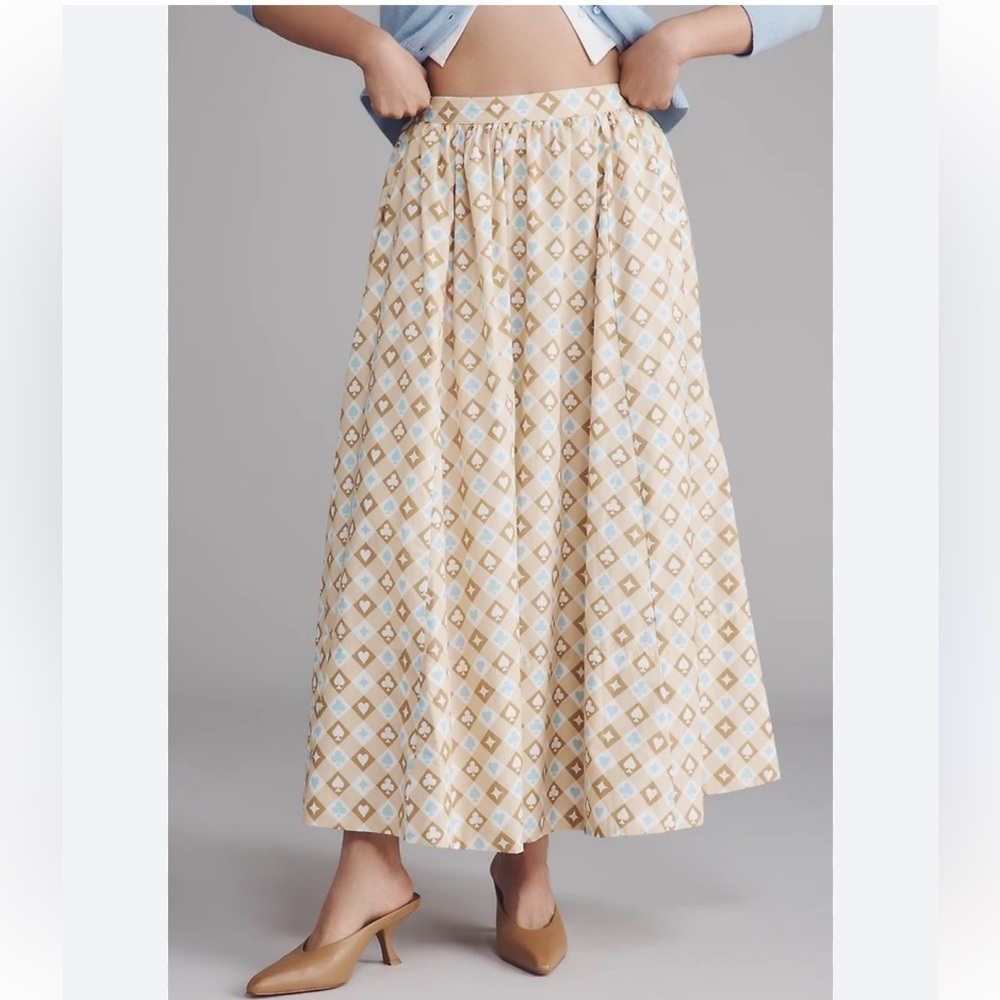 NWT - Maeve The Jacie Poplin Printed Maxi Skirt by Maeve